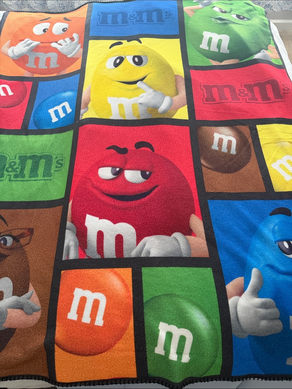 M&M's Colorful Character Throw Blanket - Multi